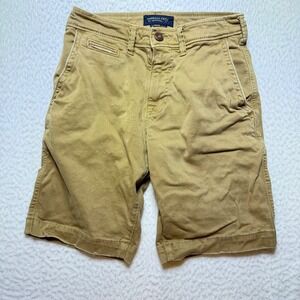 American Eagle Outfitters junior shorts 26 Khaki Flex Slim Fit Casual‎ Size 28